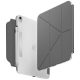 UNIQ Camden Click iPad 11" A16 (2025) / iPad 10.9" 10 gen. (2022) tok, szürke