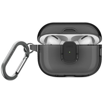   UNIQ Glase Pro AirPods Pro 2 Lock Case tok, átlátszó-szürke