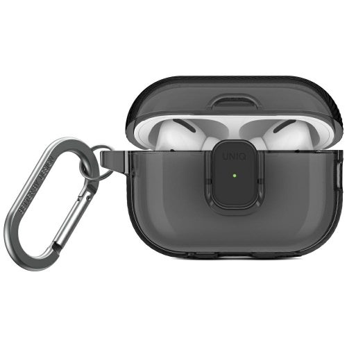 UNIQ Glase Pro AirPods Pro 2 Lock Case tok, átlátszó-szürke