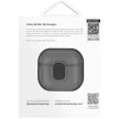 UNIQ Glase Pro AirPods 4 Lock Case tok, átlátszó-szürke