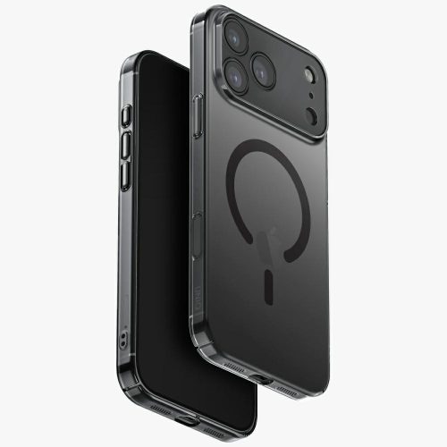 UNIQ Airsuit Case iPhone 17 Pro Max Magclick Charging tok, fekete