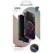 UNIQ Iridescia case iPhone 17 Pro Magclick Charging tok, midnight quartz