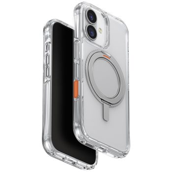   UNIQ Swivix Case iPhone 17 360 Rotating Kickstand tok, átlátszó