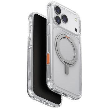   UNIQ Swivix Case iPhone 17 Pro Max 360 Rotating Kickstand tok, átlátszó