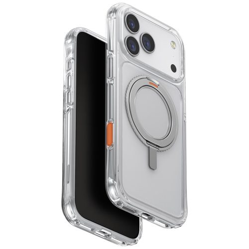 UNIQ Swivix Case iPhone 17 Pro Max 360 Rotating Kickstand tok, átlátszó