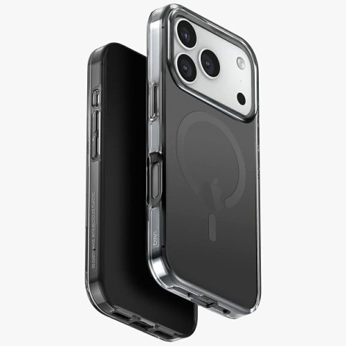 UNIQ Clario Case iPhone 17 Pro Magclick Charging tok, fekete