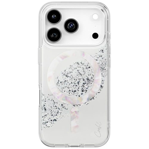 UNIQ Coehl Crystelle Case iPhone 17 Pro Magnetic Charging tok, ezüst