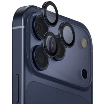   Uniq Optix Aluminum Camera Lens Protector iPhone 17 Pro / iPhone 17 Pro Max applikátorral, sötétkék