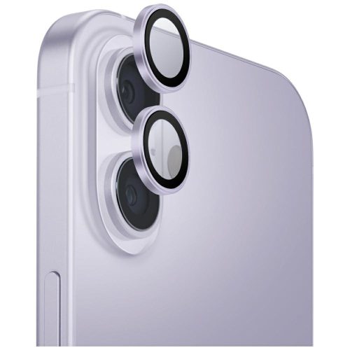 UNIQ Optix Aluminium Camera Lens Protector iPhone 17 applikátorral, lila