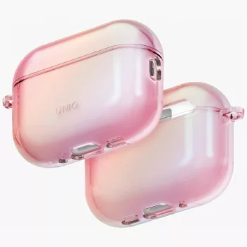 UNIQ Iridescia Hang Case AirPods Pro 3, tok, rózsaszín