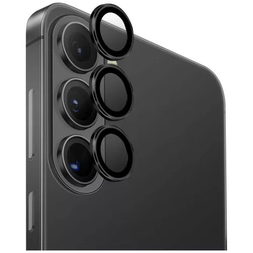 UNIQ Optix Aluminium Camera Lens do Samsung Galaxy S26 / S26 Plus kameravédő, fekete