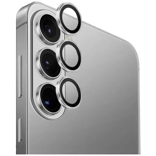 UNIQ Optix Aluminium Camera Lens do Samsung Galaxy S26 / S26 Plus kameravédő, ezüst