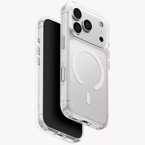 Uniq Clario MagClick Charging iPhone 18 Pro / 17 Pro tok, átlátszó