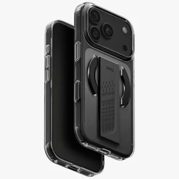   Uniq Heldro Air MagClick Charging tinted Smoke iPhone 18 Pro / 17 Pro tok, szürke