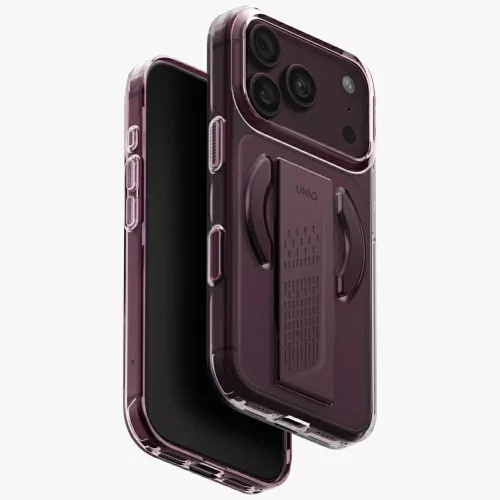 Uniq Heldro Air MagClick Charging iPhone 18 Pro / 17 Pro tok, bordó