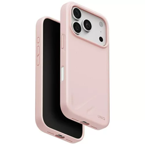 Uniq Lino MagClick Charging iPhone 18 Pro / 17 Pro tok, világos rózsaszín