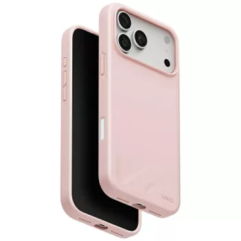   Uniq Lino MagClick Charging iPhone 18 Pro Max / 17 Pro Max tok, világos rózsaszín