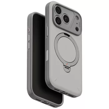   Uniq Elix 360 Rotating Kickst iPhone 18 Pro / 17 Pro tok, világosszürke