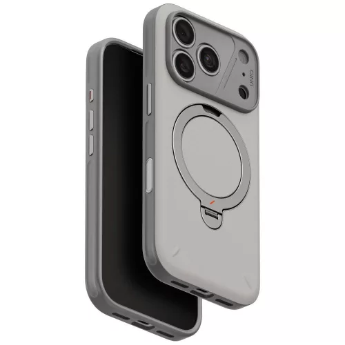 Uniq Elix 360 Rotating Kickst iPhone 18 Pro / 17 Pro tok, világosszürke