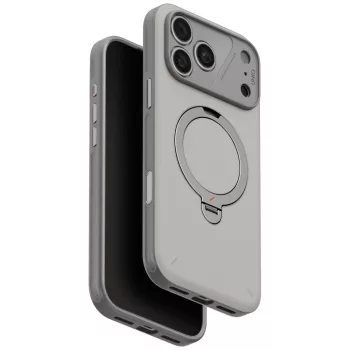   Uniq Elix 360 Rotating Kickst iPhone 18 Pro Max / 17 Pro Max tok, világosszürke
