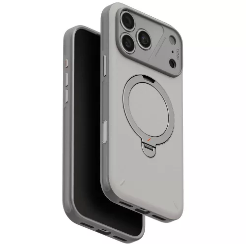 Uniq Elix 360 Rotating Kickst iPhone 18 Pro Max / 17 Pro Max tok, világosszürke