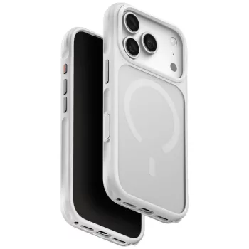   Uniq Veren MagClick Charging Chalk Frost iPhone 18 Pro / 17 Pro tok, fehér