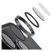 Uniq Optix AluGuard (DX2) Camera Lens Protector iPhone 18 Pro / 18 Pro Max kameravédő, fekete