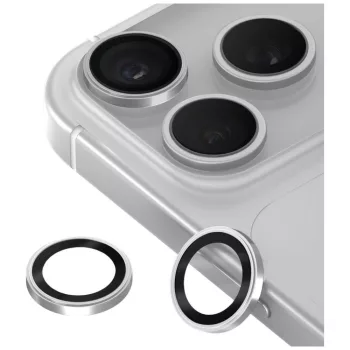   Uniq Optix Prime Camera Lens Protector iPhone 18 Pro / 18 Pro Max kameravédő applikátorral, ezüst