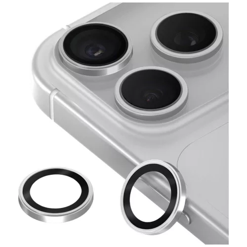 Uniq Optix Prime Camera Lens Protector iPhone 18 Pro / 18 Pro Max kameravédő applikátorral, ezüst