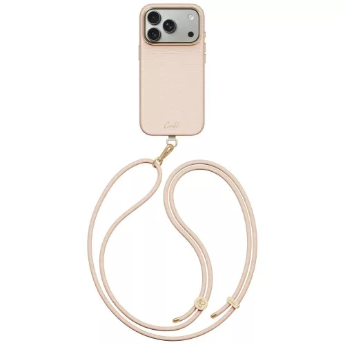 Uniq Coehl Mirelle Magnetic Charging iPhone 18 Pro / 17 Pro tok, rózsaszín
