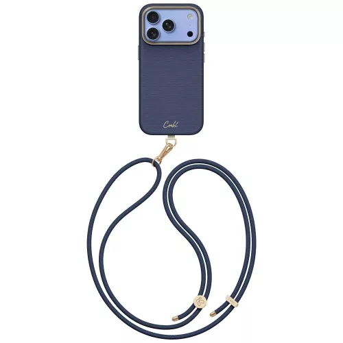 Uniq Coehl Mirelle Magnetic Charging noble iPhone 18 Pro / 17 Pro tok, kék