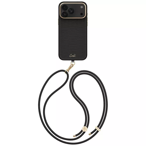 Uniq Coehl Mirelle Magnetic Charging iPhone 18 Pro Max / 17 Pro Max tok, fekete