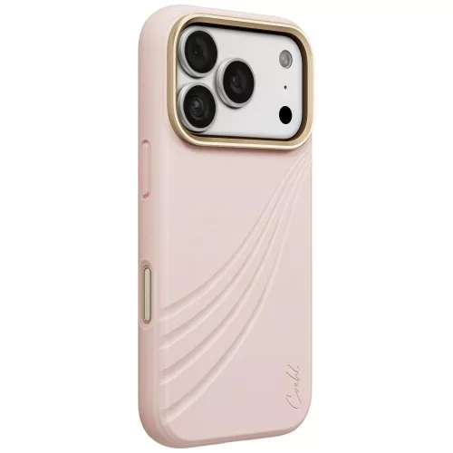 Uniq Coehl Serina Magnetic Charging iPhone 18 Pro / 17 Pro tok, rózsaszín