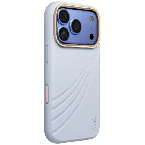 Uniq Coehl Serina Magnetic Charging iPhone 18 Pro / 17 Pro tok, kék