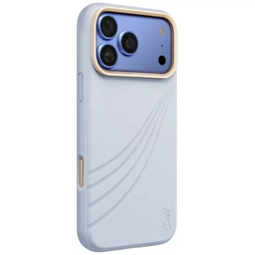 Uniq Coehl Serina Magnetic Charging iPhone 18 Pro Max / 17 Pro Max tok, kék