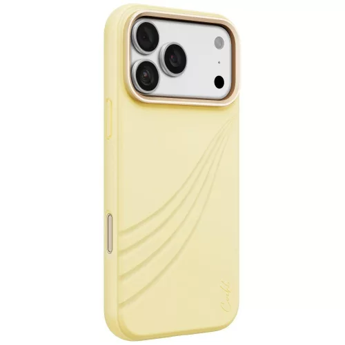 Uniq Coehl Serina Magnetic Charging iPhone 18 Pro Max / 17 Pro Max tok, sárga