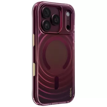   Uniq Coehl Vela Magnetic Charging iPhone 18 Pro / 17 Pro tok, bordó