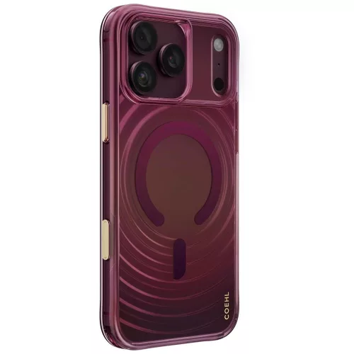 Uniq Coehl Vela Magnetic Charging iPhone 18 Pro Max / 17 Pro Max tok, bordó