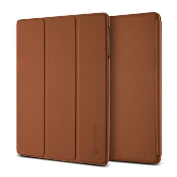   VRS Design (VERUS) Galaxy Tab PRO 8.4 Saffiano K1 mágneses oldalra nyíló tok, barna