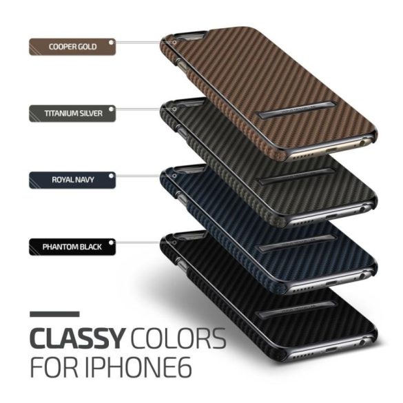 VRS Design (VERUS) iPhone 6 Plus/6S Plus Carbon Stick hátlap, tok, titanium