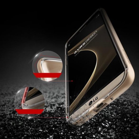 VRS Design (VERUS) LG G5 Crystal Bumper hátlap, tok, arany
