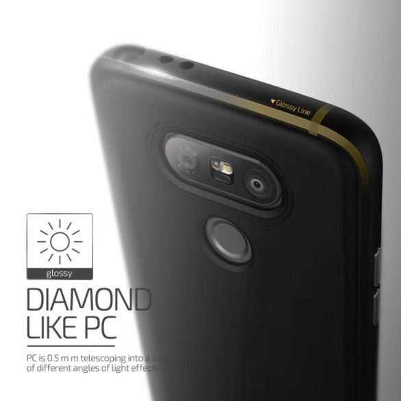 VRS Design (VERUS) LG G5 Single Fit hátlap, tok, fekete