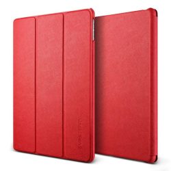   VRS Design (VERUS) iPad Pro 9,7" (2016) Saffiano K1 mágneses oldalra nyíló tok, piros