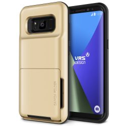   VRS Design (VERUS) Samsung Galaxy S8 Plus Damda Folder hátlap, tok, arany