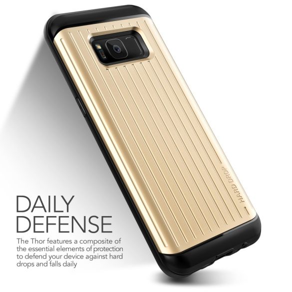 VRS Design (VERUS) Samsung Galaxy S8 Plus Hard Drop Waved hátlap, tok, arany