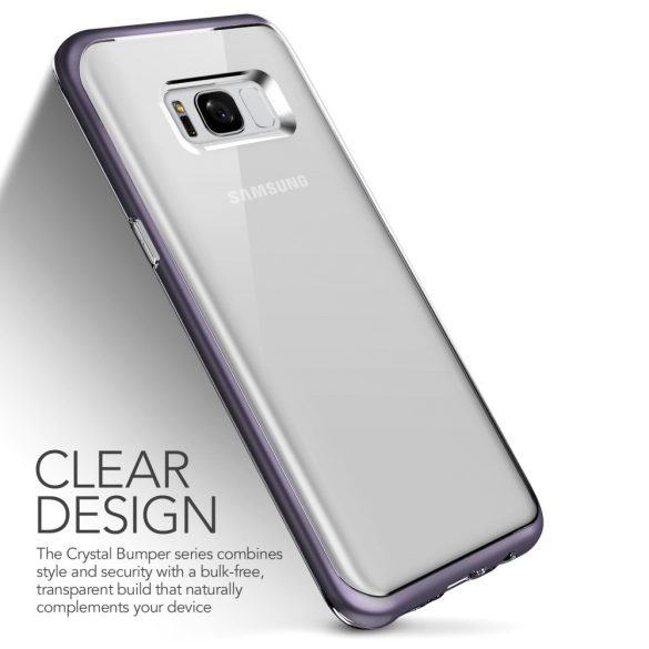 VRS Design (VERUS) Samsung Galaxy S8 Plus Crystal Bumper hátlap, tok, orchidszürke