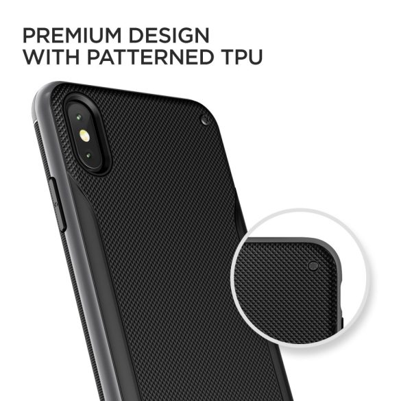VRS Design (VERUS) iPhone Xs Max High Pro Shield hátlap, tok, acélezüst