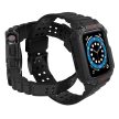 Protect óraszíj Band Band with tok Apple Watch 7/ SE (41/40/ 38mm) tok Armored Watch Cover tok, fekete