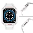 Protect óraszíj Band tok Wristband Apple Watch 7/ 6/ 5/ 4/ 3/ 2/ SE (45/ 44/ 42mm) tok Armor Watch Cover, fehér