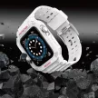 Protect óraszíj Band tok Wristband Apple Watch 7/ 6/ 5/ 4/ 3/ 2/ SE (45/ 44/ 42mm) tok Armor Watch Cover, fehér